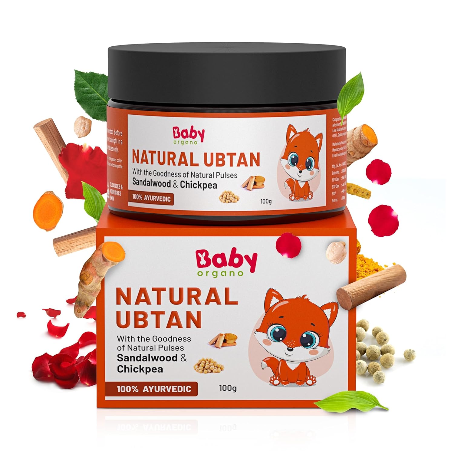 BabyOrgano Natural Ubtan Skin Care Powder