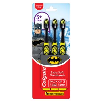 Colgate Batman Kids Toothbrush Pack of 3
