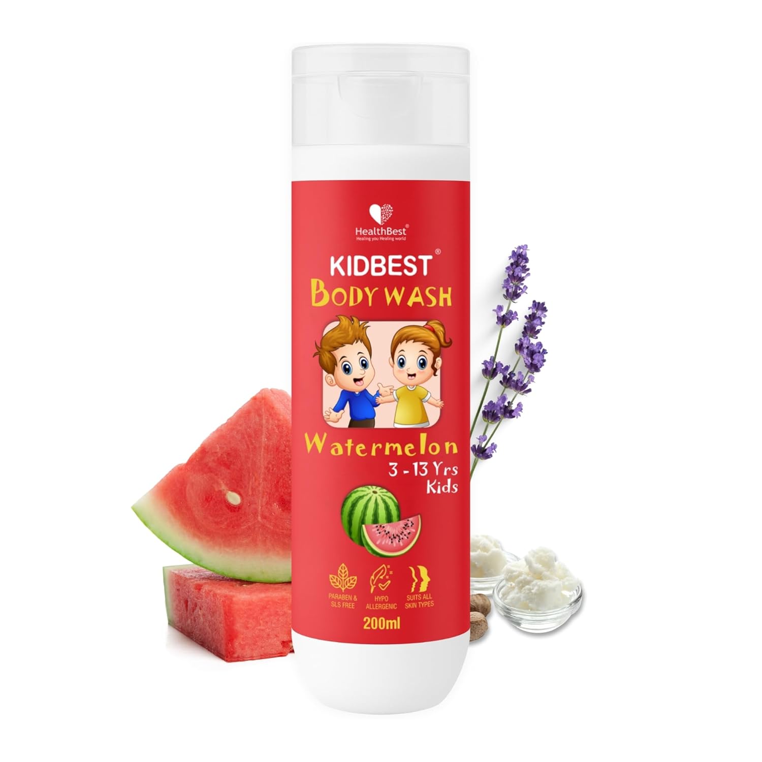 HealthBest Kids Tear-Free Body Wash 200ml