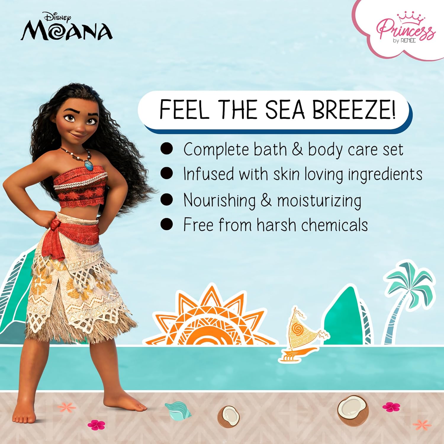 RENEE Disney Moana Bath & Body Combo Set of 4 - Image 3