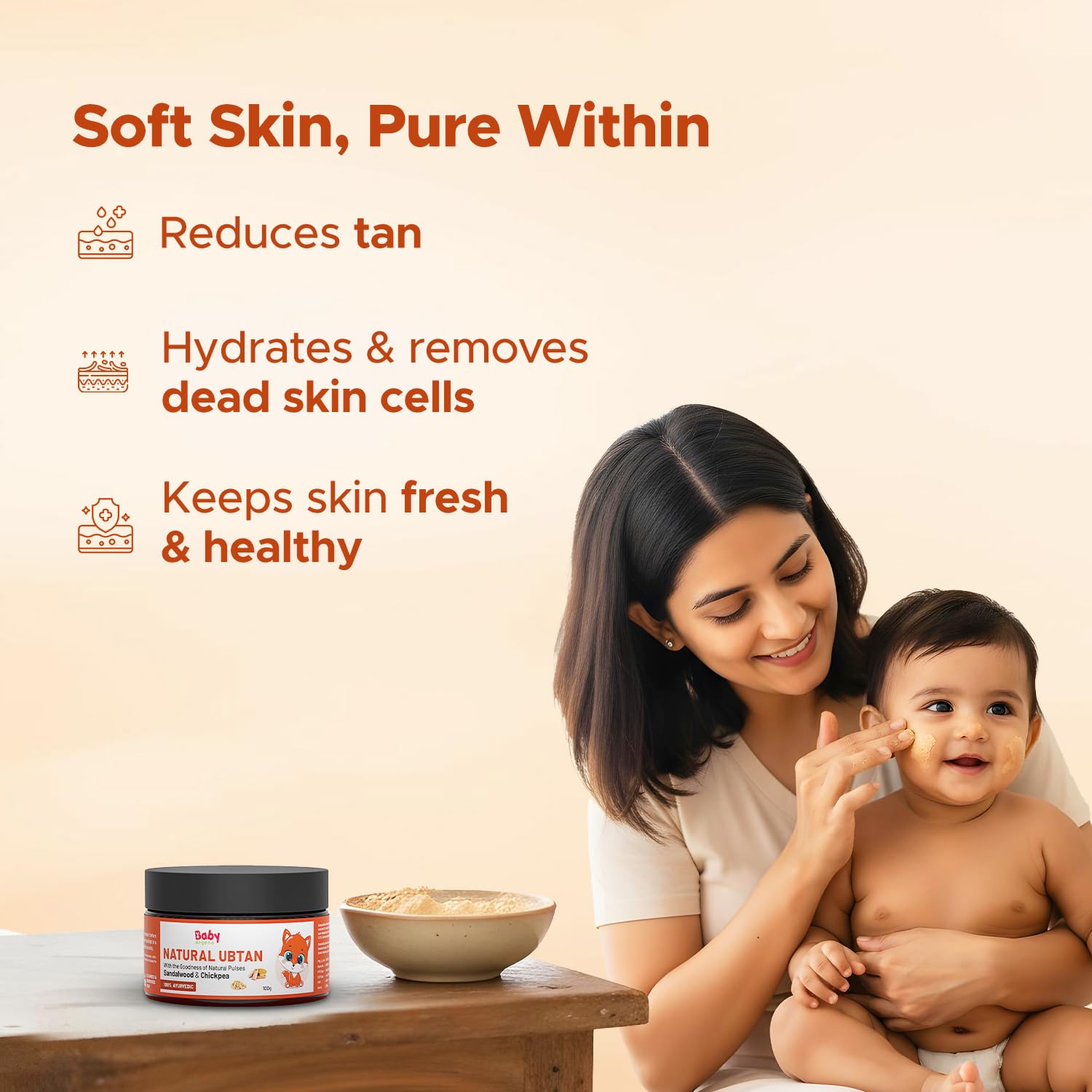 BabyOrgano Natural Ubtan Skin Care Powder - Image 3