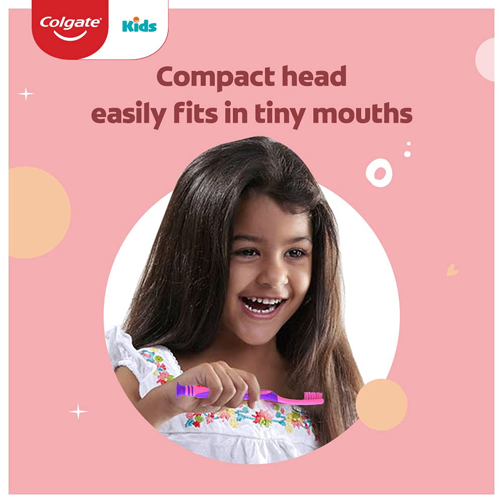 Colgate Barbie Kids Toothbrush Pack of 3 - Image 3