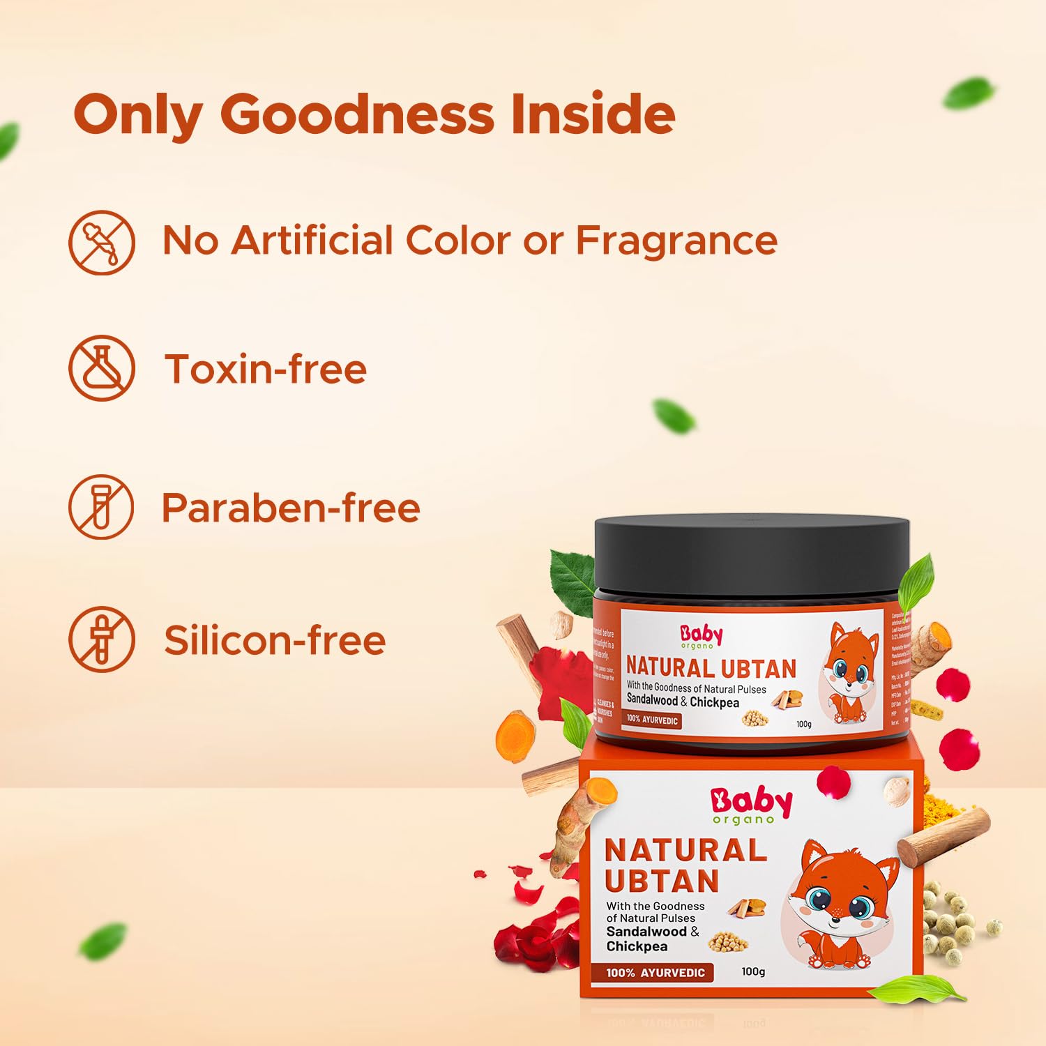 BabyOrgano Natural Ubtan Skin Care Powder - Image 4