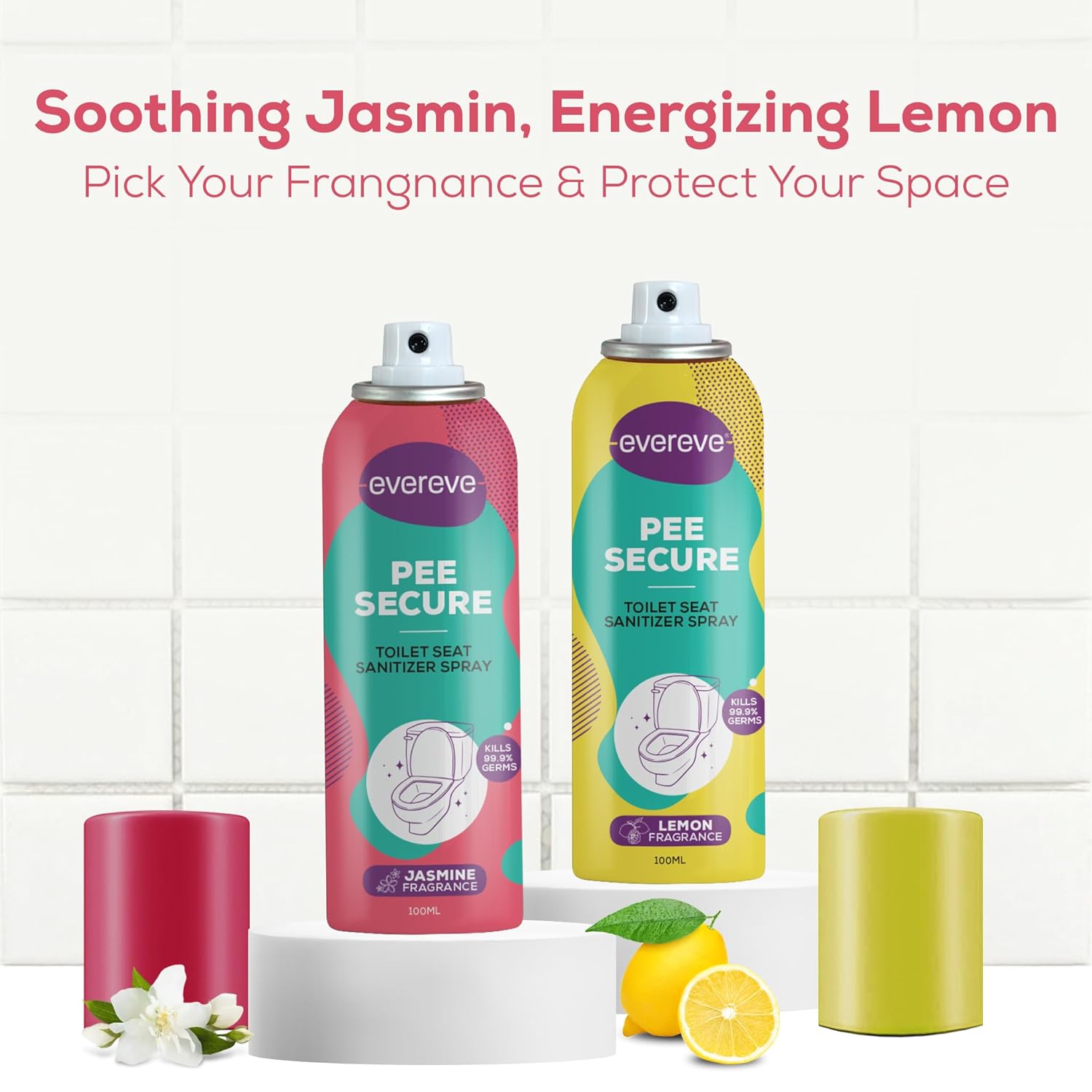 Evereve Pee Secure Toilet Seat Sanitizer Spray 2 x 100ml - Image 4