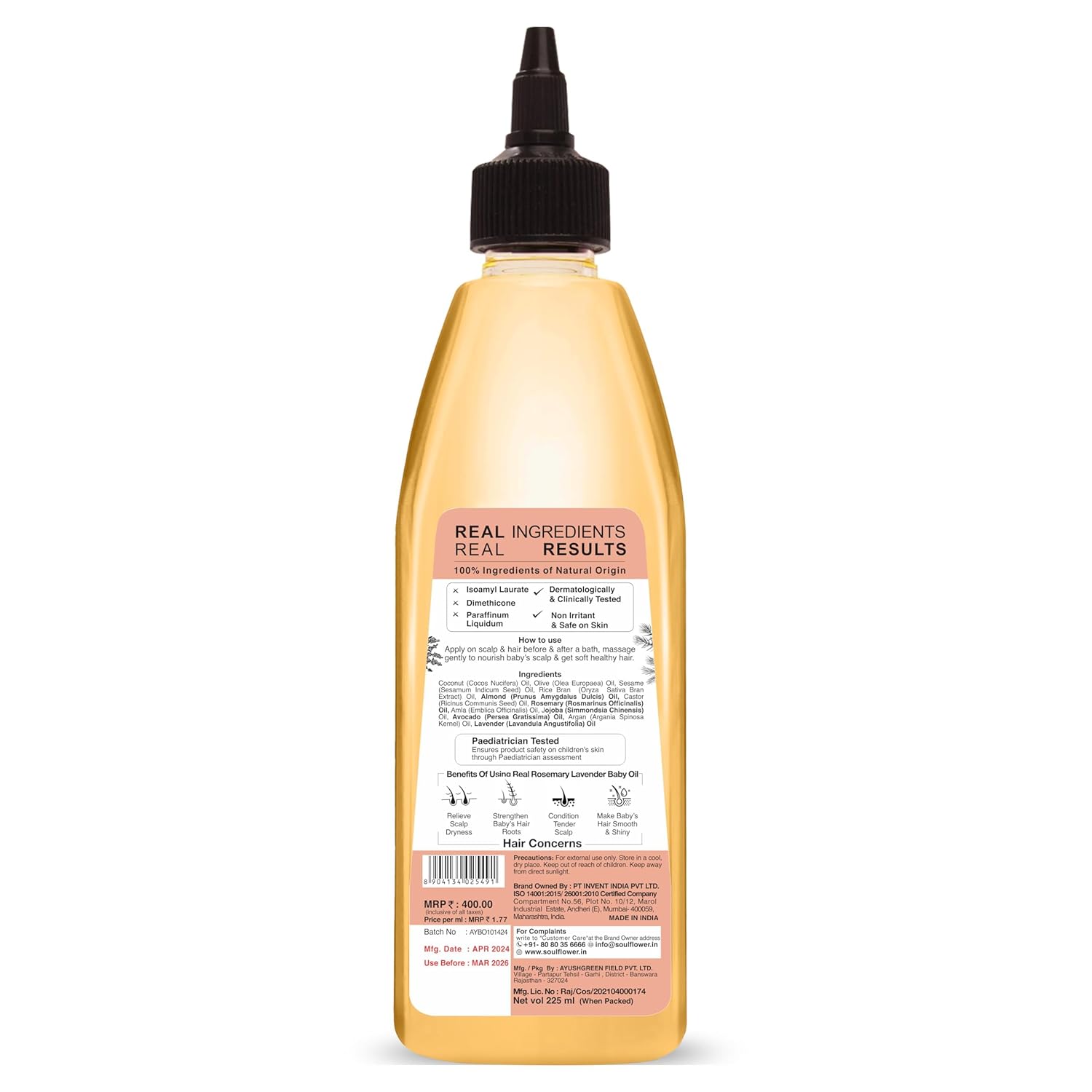 Soulflower Rosemary Baby Hair Oil - Image 7