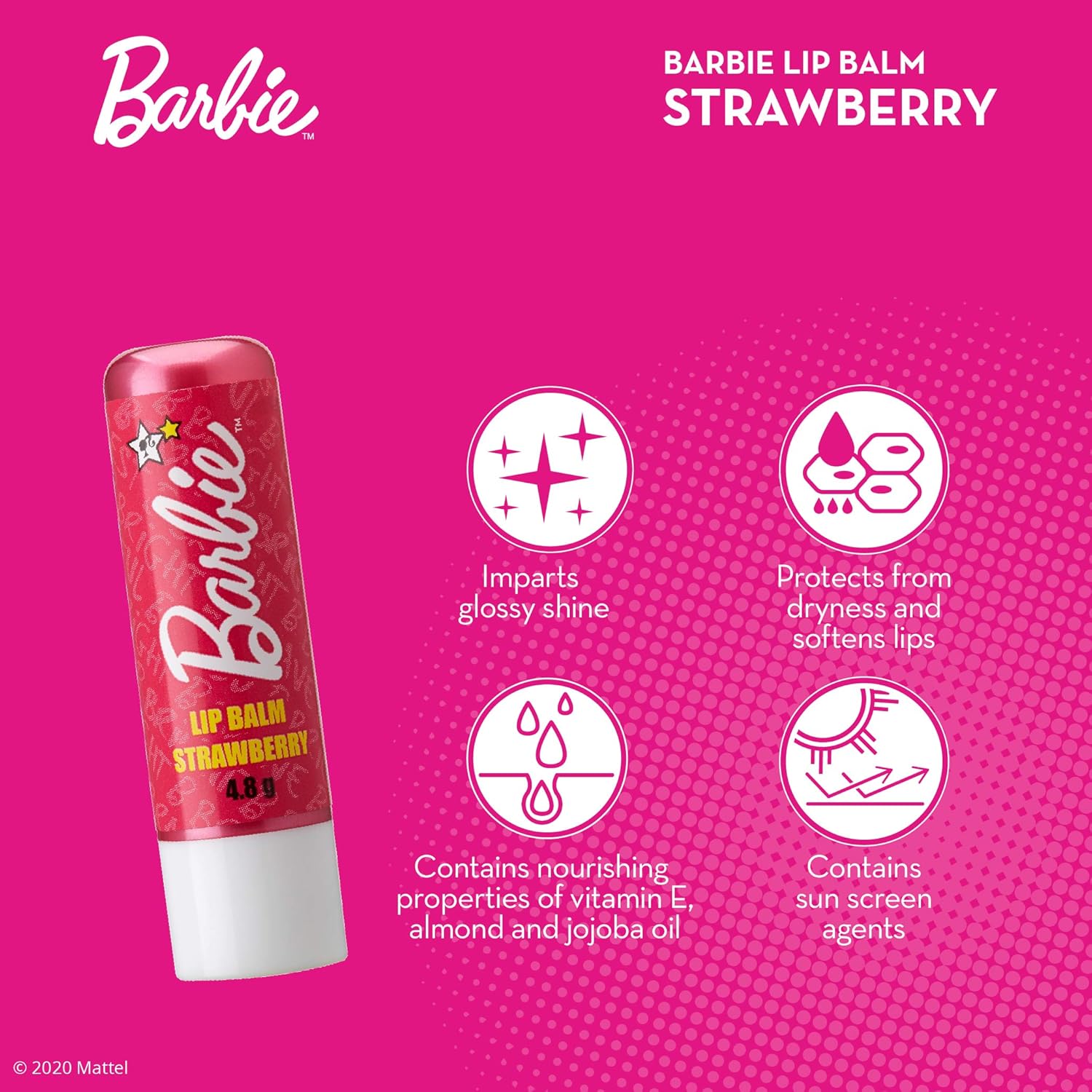 Barbie Strawberry Lip Balm 4.8g - Image 7