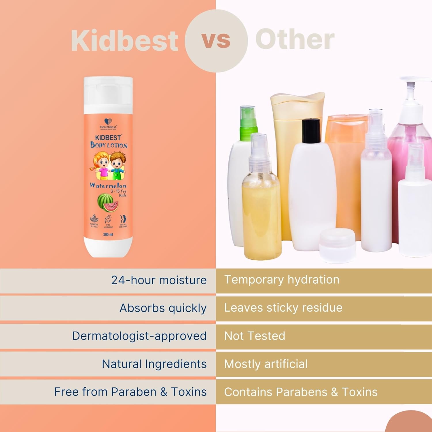 HealthBest Kids Body Lotion 200ml - Image 7